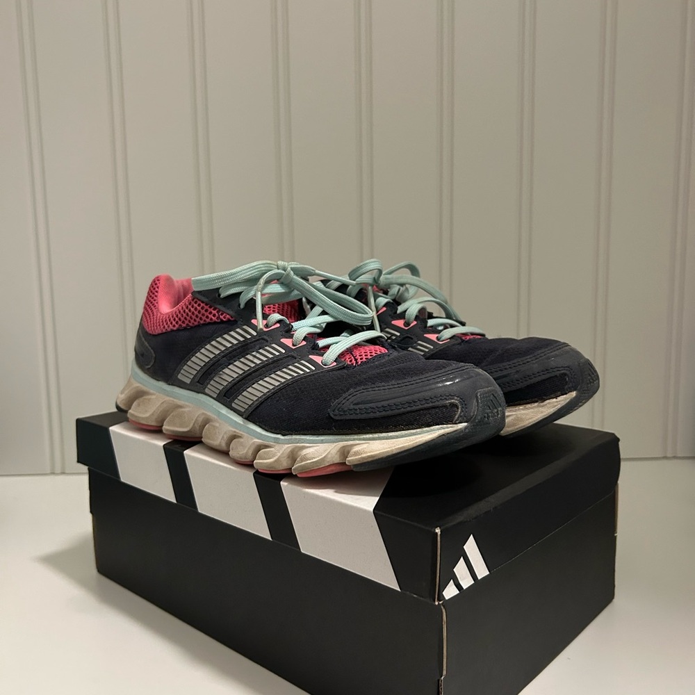Adidas Adiprene Trainers Blue and Pink